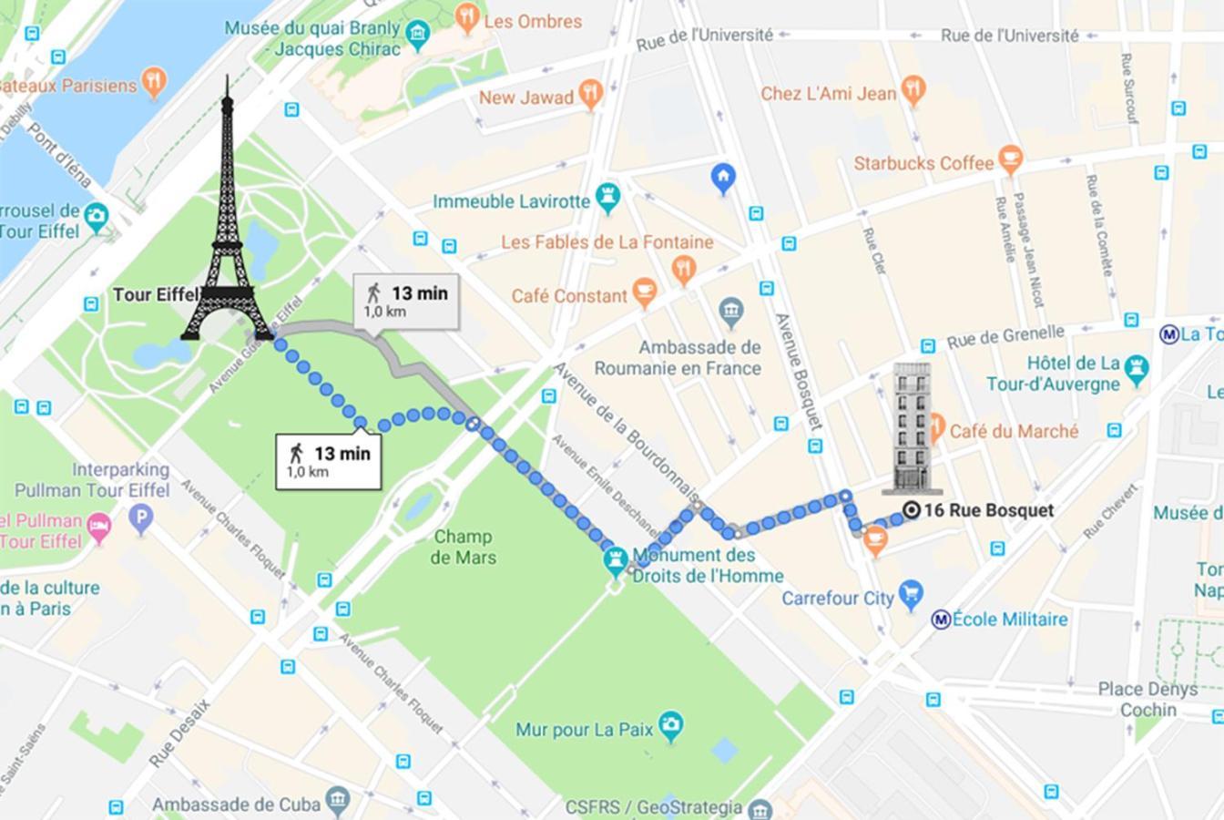Apartment Duplex And Private Patio At Eiffel Tower